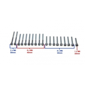 Bolt set M6 19pcs