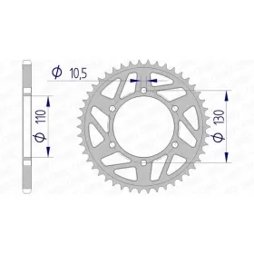 AFAM Aluminium Rear Sprocket 520 42T Suzuki / Yamaha 250-1000cc 99-25