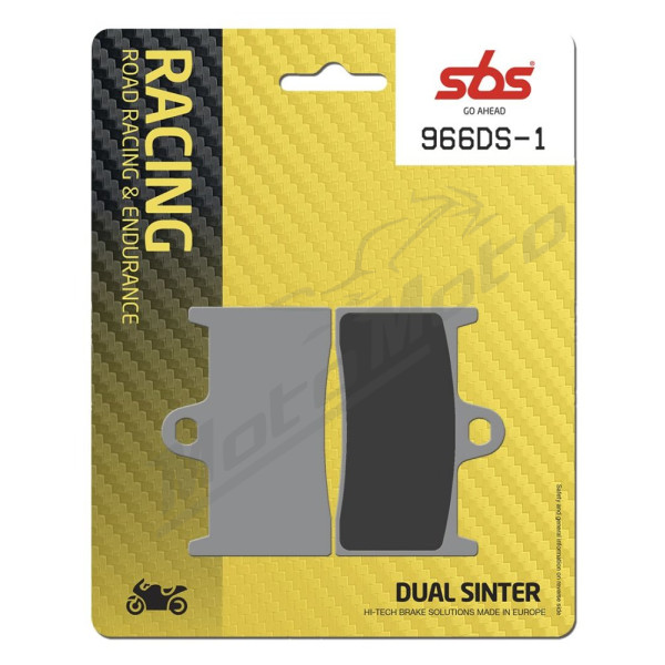 SBS DS Racing 966DS-1 Dual Sintered Brake Pads Yamaha YZF-R6 600cc 17->