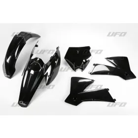 UFO Plastic kit black KTM SX 125-450 2004