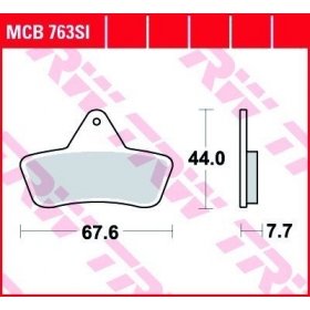 STABDŽIŲ TRINKELĖS TRW MCB763SI OFFROAD