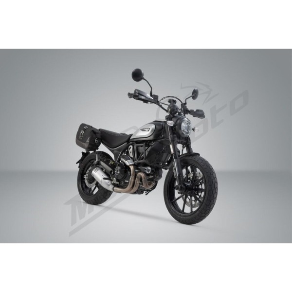 SW-MOTECH Legend Gear LC1 & LC 2 Side Bag System Brown Edition Ducati Scrambler 803 17-22