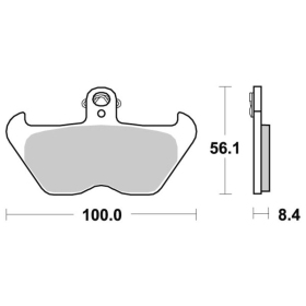 Sbs Brakepads Sintered BMW K / R 850-1200cc 94-07