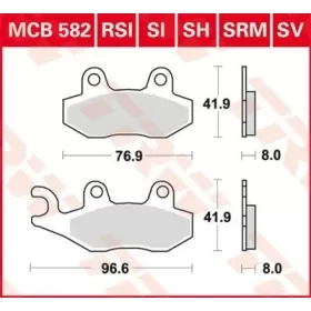TRW SV Series Sindered Brake Pads Kawasaki / Suzuki / Triumph / Yamaha 300-1200cc 89-05