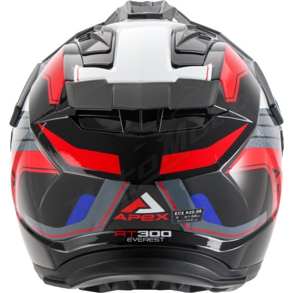 APEX Helmet AT300 Everest Grey / Red