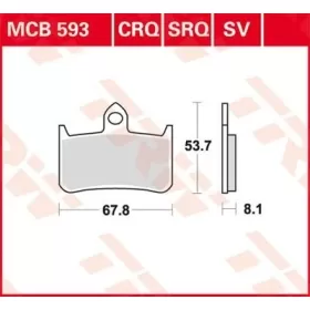TRW SV Series Sindered Brake Pads Honda CB / CBR / NR / NSR / RS / RVF / VFR / VTR 250-1300cc 88-09