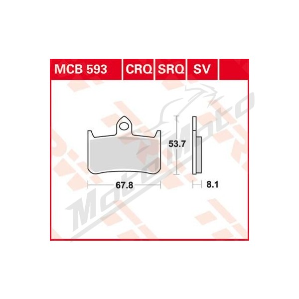 TRW SV Series Sindered Brake Pads Honda CB / CBR / NR / NSR / RS / RVF / VFR / VTR 250-1300cc 88-09