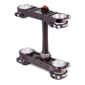XTRIG ROCS Pro Priekinės šakės tiltelis juodas GAS GAS / HUSQVARNA / KTM 125-500cc 2007-2023 (išnešimas Ø20-22mm)
