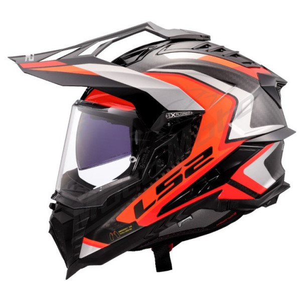 Krosinis Šalmas LS2 MX701 C EXPLORER FRONTIER 2 Raudonas