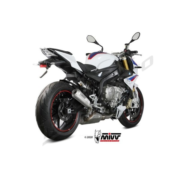 MIVV X-M1 Silencer - Titanium/Stainless BMW S 1000 R 17-20