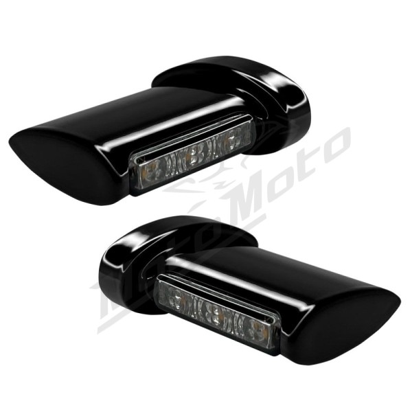 HEINZ BIKES Winglets Rear Led Turn Signals Harley Davidson FLD / FLHR / FLHT / FLHX / FLTRI / XL / XR 500/1977 93-24 