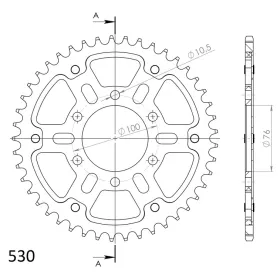 Supersprox Stealth Rear sprocket Black Suzuki GSF 1200 Bandit 95-05