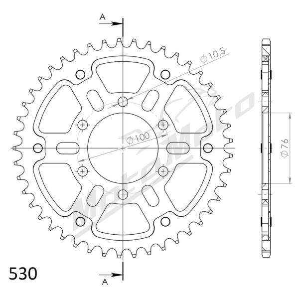 Supersprox Stealth Rear sprocket Black Suzuki GSF 1200 Bandit 95-05