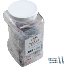 K&S TECHNOLOGIES Heat-Shrink Solderless Wire Connector Kit/Refill 100 pcs.