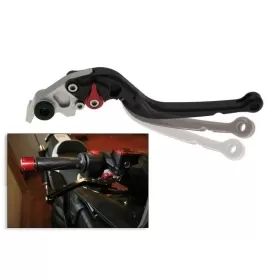 BIHR Right Foldable Lever Anodized Aluminium Black YAMAHA MAJESTY / T-MAX 400-530cc 08-25
