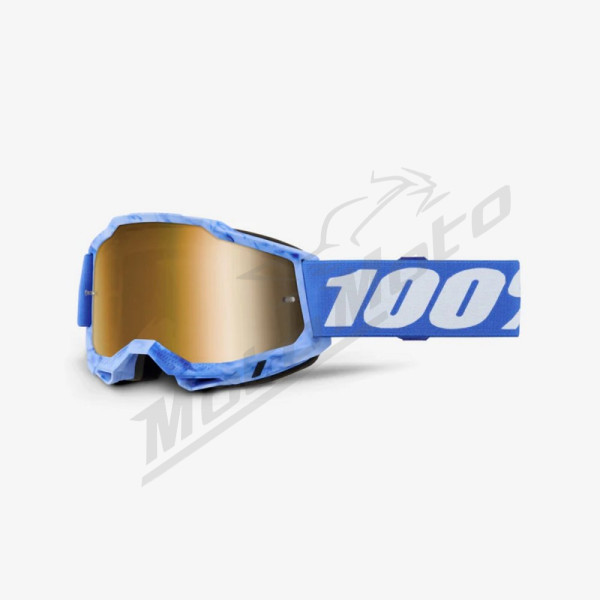 100% goggles model accuri 2 sursi - mirror true gold lens