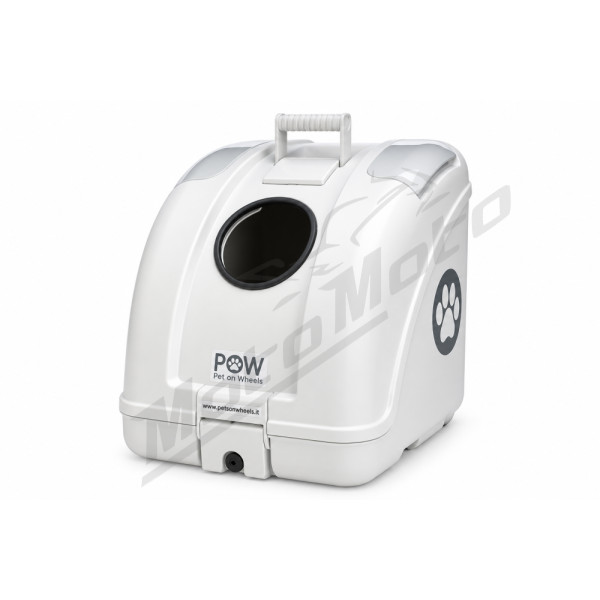 PET ON WHEELS Universali dėžė augintiniams balta 42x42x37cm