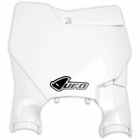 UFO priekinio numerio plastikas KTM 125/450 SX/SX-F baltas
