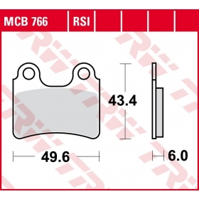 STABDŽIŲ TRINKELĖS TRW MCB766 STANDARD