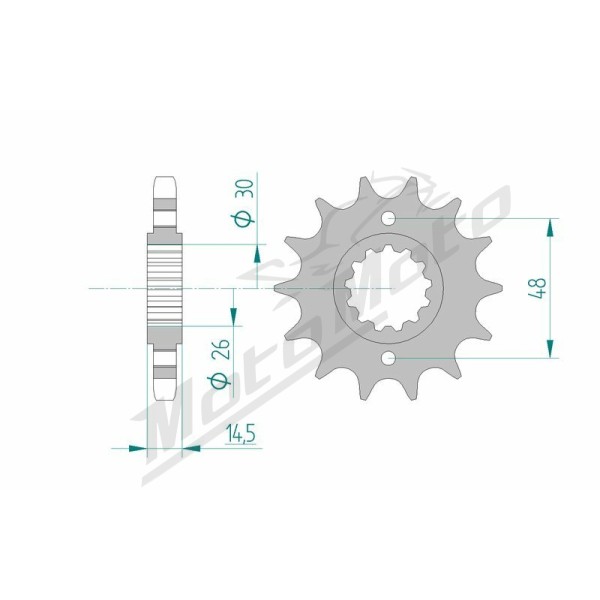 AFAM Steel Standard Front Sprocket 20602 - 530 14-18 teeth HONDA CB / CBR / VFR / CBX / VF 750-1300cc 80-19