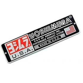 STICKER FOR MUFFLER ALUMINUM YOSHIMURA 140x38mm