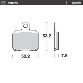 MOTO-MASTER Ceramic Front Brake Pads Aprilia / Benelli / Bimota / Derbi / Ducati / Indian / KTM / MV Agusta / Rieju 50-1299 97-26