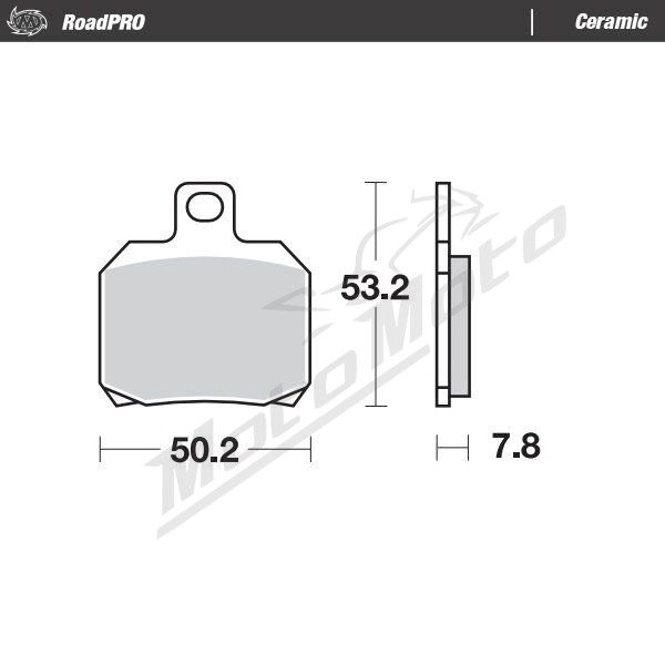 MOTO-MASTER Ceramic Front Brake Pads Aprilia / Benelli / Bimota / Derbi / Ducati / Indian / KTM / MV Agusta / Rieju 50-1299 97-26