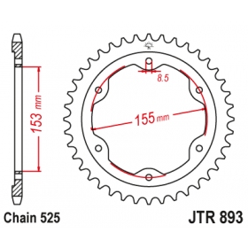 Rear sprocket JTR893