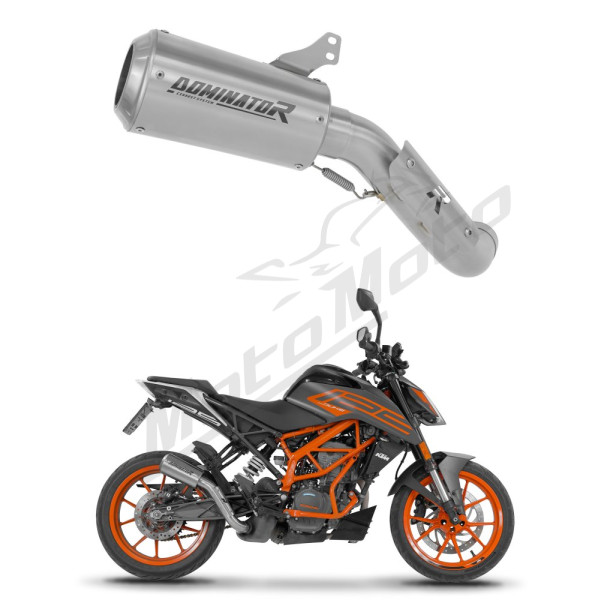 Dominator Exhaust Silencer Muffler GPS + dB killer KTM 125 Duke 2021-2023