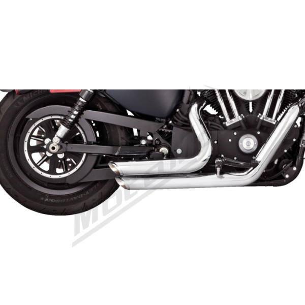 VANCE & HINES Shortshots Staggered Exhaust System Chrome Harley Davidson XL 883-1200cc 14-22