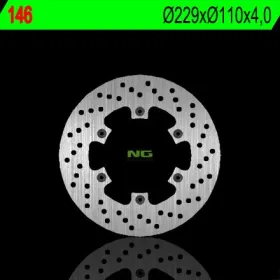 NG BRAKES Rear Fixed Brake Disc 229mm Cagiva Mito / Planet / Raptor 125-600cc 90-10