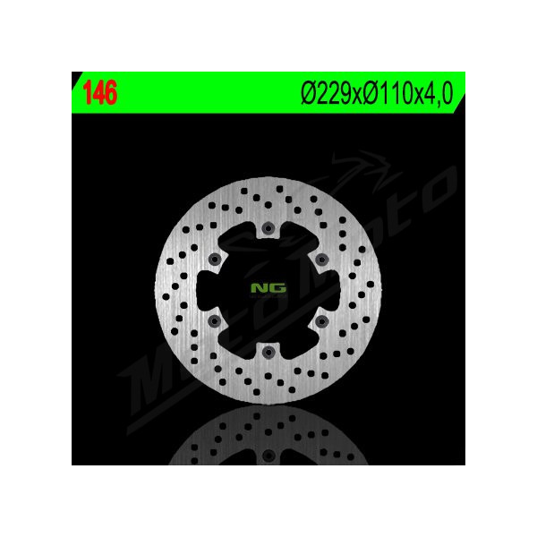 NG BRAKES Rear Fixed Brake Disc 229mm Cagiva Mito / Planet / Raptor 125-600cc 90-10