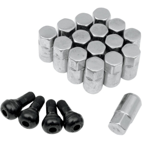 MOOSE OFFROAD FOUR WHEEL Replacement ATV/UTV Wheel Lug Nuts with Valve Stems Honda / Polaris 150-1000 09-24