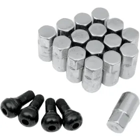 MOOSE OFFROAD FOUR WHEEL Replacement ATV/UTV Wheel Lug Nuts with Valve Stems Honda / Polaris 150-1000 09-24