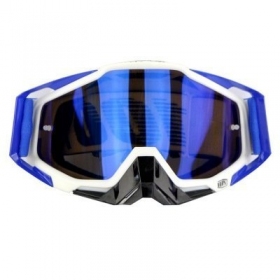 Off road 100% RACE WHITE / BLUE goggles 