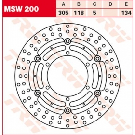 Priekinis stabdžių diskas MSW200 BMW K / R 850-1100cc 1989-2001 1VNT