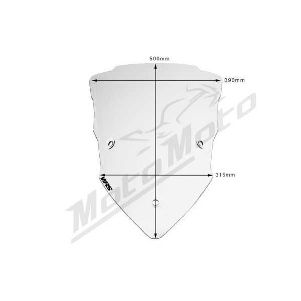 WRS DU006T TOURING Windscreen Ducati Multistrada 950-1260cc 15-24