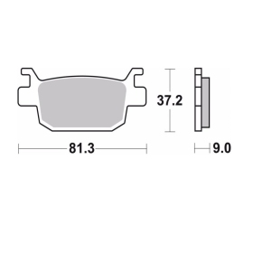 BREMBO Street Sintered stabdžių trinkelės ​​​​​​​BENELLI BN / TRK 250-500cc 2015-2024