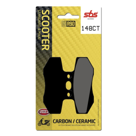 SBS 148CT Scooter Carbon Tech Organic Brake Pads Beta / GasGas / Gilera / MH / Rieju / Sherco 50-180cc 97-09