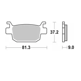 BREMBO Street Sintered Metal Brake pads ​​​​​​​BENELLI BN / TRK 250-500cc 2015-2024