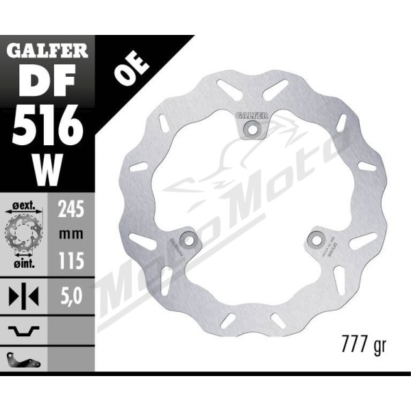 GALFER Wave® Rear Brake Rotor Yamaha Xmax 125cc 21-24