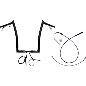 FAT BAGGERS INC. Pointed Top Handlebar Kit Black 89x40.5cm Harley Davidson FLHX / FLHXU / FLTRX 1868-1977 23-26 