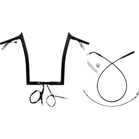 FAT BAGGERS INC. Pointed Top Handlebar Kit Black 89x40.5cm Harley Davidson FLHX / FLHXU / FLTRX 1868-1977 23-26 