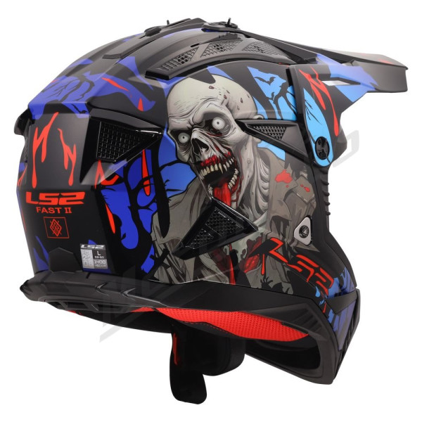 Krosinis Šalmas LS2 MX708 FAST II ZOMBIE 2