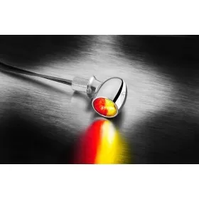 Kellermann Atto DF LED mini indicator 3in1 chrome with clear glass