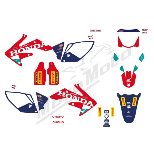 Blackbird Sticker Set TEAM HRC 25 Honda CRF 250 R/X 04-21