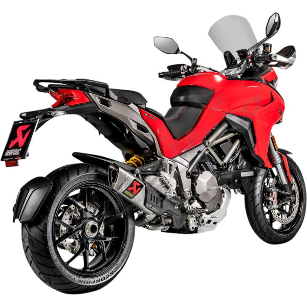 AKRAPOVIC Slip-On Line Muffler Titanium Ducati Multistrada 1200-1260 15-20