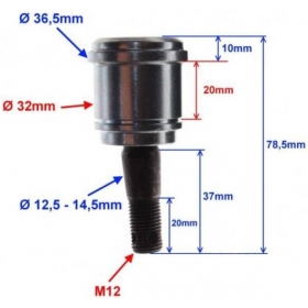 LOWER SWINGARM BALL JOINT ATV 200cc Ø32 M12 (78,5mm length)