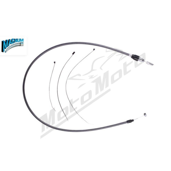 MAGNUM SHIELDING KARBONFIBR Quick Connect Upper Clutch Cable Harley Davidson FLHX / FLHXSE / FLHXU / FLTRX / FLTRXSE 1923-1977 23-25