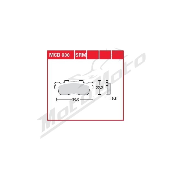 TRW SRM Series Sindered Scooter Brake Pads Kawasaki / Kymco 125-350cc 10-24